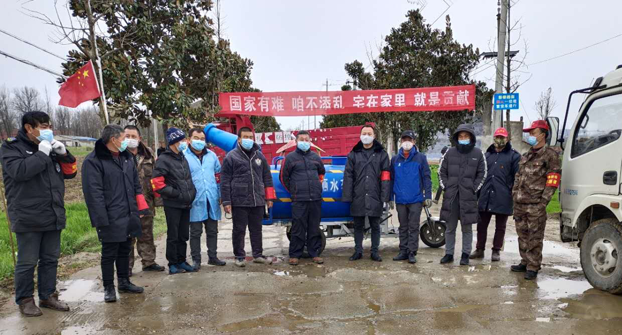 抗疫志愿者--z6com·尊龙凯时湖北省区经理章雨在湖北襄阳小樊村